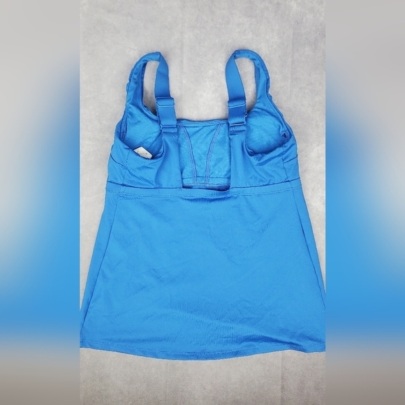 NIKE Essential‎ Tankini Top In Blue Size XS - Picture 4 of 9
